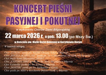 Koncert Pieśni Pasyjnej i Pokutnej 2026