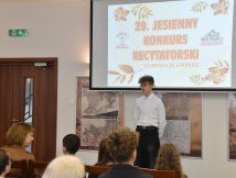 29. Jesienny Konkurs Recytatorski - eliminacje gminne