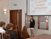29. Jesienny Konkurs Recytatorski - eliminacje gminne