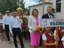 Delegacja wieńcowa z Gminy Biłgoraj na Dożynkach Powiatu Biłgorajskiego