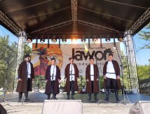 Męski Zespół Śpiewaczy z Bukowej na festiwalu w Kielcach